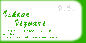 viktor vizvari business card